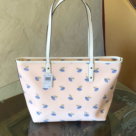 NWT Coach Floral Snow White Zip tote&wallet&pouch - Picture 2 of 8
